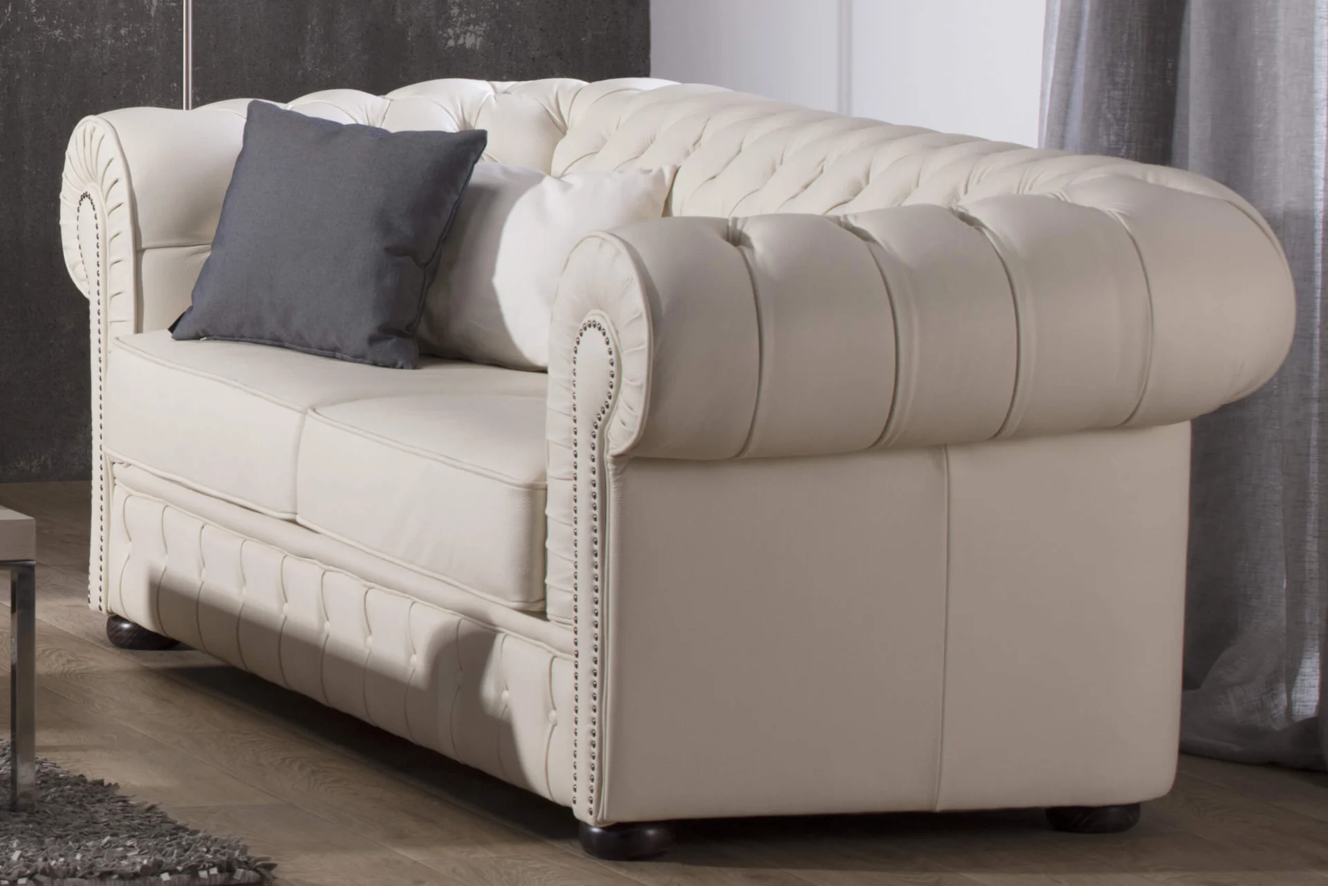 Canapea Chesterfild din Piele - imagine 5