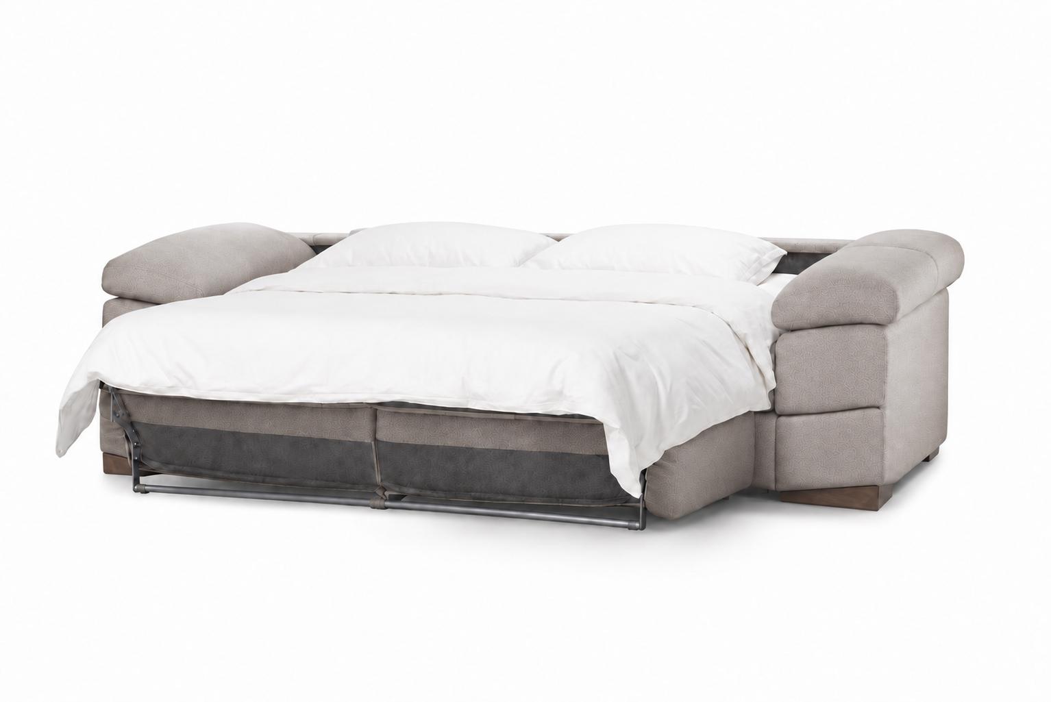 Canapea extensibilă Montana desfăcută ca pat, saltea 140 × 193 cm